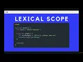 An advance look at Functions Lexical Scope--The Modern JavaScript Bootcamp