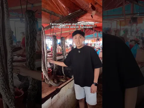Pasar paling extreme di Indonesia ada di Sulawesi #ngeshortsbareng #makassarbagaya