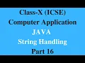 JAVA String Handling Part 16 Alphabetic Pattern