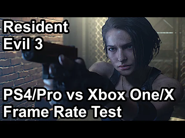 Resident Evil 3 Remake Xbox One X vs PS4 Pro vs PS4 vs Xbox One Frame Rate Comparison