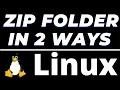 Linux command to zip a folder in 2 ways How to Zip a Folder in linux