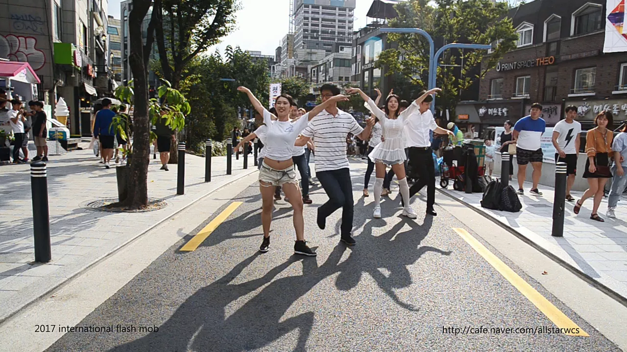 International Flash Mob 2017 홍대 거리 - 올스타 웨스트코스트스윙 동호회
