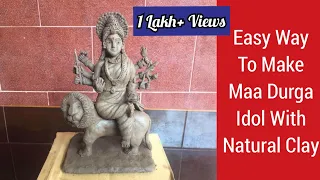 Download How To Make Eco Friendly Durga Mata Idol With Natural Clay |How to sculpt Durga Devi Idol | Navratri MP3