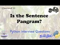 - Python Check if the Sentence Is Pangram