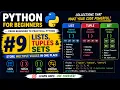 Python Tutorial for Beginners Lists Tuples Sets