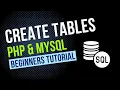 02 SQL Create Tables PHP MYSQL Tutorial Tagalog