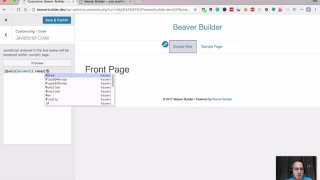 How to add Javascript jQuery to a Beaver Builder site