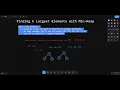 Heaps - Finding k Largest Elements with Min Heap Data Structures and Algorithms