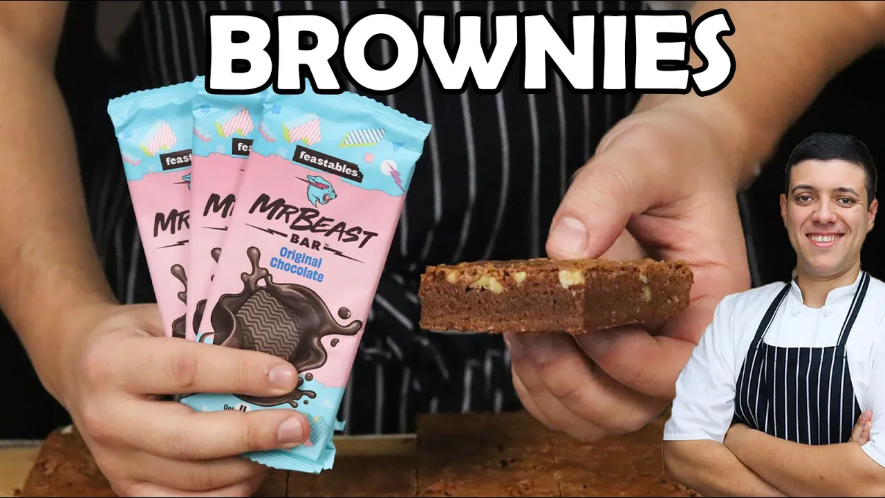 MrBeast Chocolate Fudgy Brownies Recipe   How to Make Brownies from Scratch