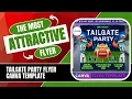 Tailgate Party Flyer Canva Template