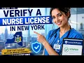 How to verify a nurse license in New York