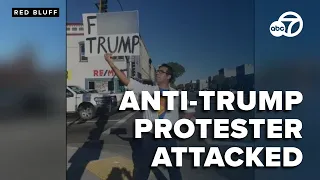 Man attacked in Red Bluff while protesting Trump presidency