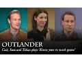 Outlander Cait Sam and Tobias plays Know your tv work spouse