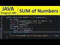 Java Program - Find Sum of Numbers Entered by User