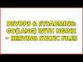 DevOps SysAdmins Go lang with nginx - Serving Static Files 2 Solutions
