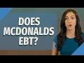 Does McDonalds EBT