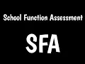 School Function Assessment SFA