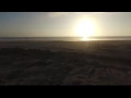 Drone Night Flight over the sea, Ocean Park, Washington, with audio