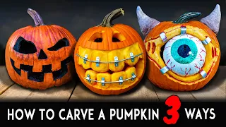 How To Carve Halloween Pumpkins Scary - Silly