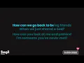 sombr - back to friends (Piano Karaoke)