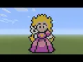 Download Lagu Minecraft Pixel Art - Princes Peach Peace Sign