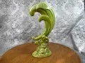 LARGE GREEN CORNUCOPIA BY ROYAL HAEGER DUNDEE ILLINOIS VINTAGE