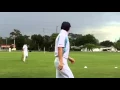 Lightning strike ignites tree at cricket match