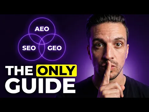 The Complete Guide to AI Search Optimization (SEO, AEO & GEO Explained) video thumbnail