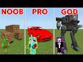 Download Lagu Minecraft NOOB vs PRO vs GOD: ROULETTE OF OP CARS CHALLENGE