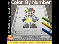 Color By Number Multiply by 3 and 6 Careers - Community Helpers