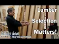 Lumber selection and milling - Shaker Dresser Episode 2