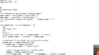 4c Final Project Intro to Programming - Adding a Time Delay
