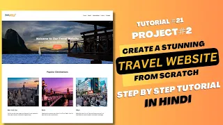 Creating An Awesome Travel Website Using HTML CSS in Hindi HTML CSS Projects for Beginner