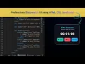 Build a Modern Stopwatch with Animated Play Pause Button HTML CSS JS