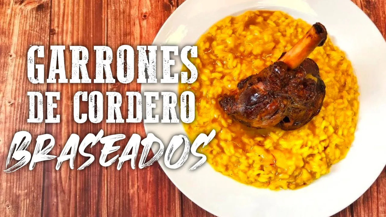 Garrón de Cordero Braseado y Risotto alla Milanese (Azafrán) | Slucook