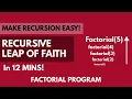 Recursive Leap of Faith - Calculate Factorial of N