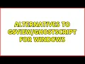 Alternatives to for Windows 3 Solutions