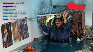 I FAKED a FLOOD in my ROOM to PRANK my Chat on LIVESTREAM