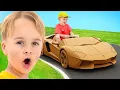 Download Lagu Chris plays a Cardboard Cars for kids