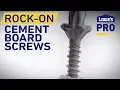 Rock-On Cement Board Screws Lowe s Pro Products