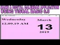 MAKE A DIGITAL CALENDAR APPLICATION USING VISUAL BASIC 6 0