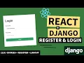 React And Django Secure Authentication Cookies Register Logout