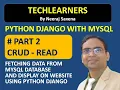 Python Django Mysql CRUD - Fetching Data From MYSQL database and display on Python Django website
