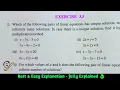 Class 10th Maths Exercise 3 5 NCERT solutions Chapter 3 Pair of linear equations in two variables
