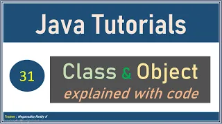 Java Tutorials Class and Object explained