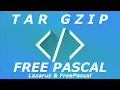 Extract gzip tar gz with Lazarus and FreePascal without components