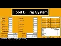 Food Billing System In PYTHON With Source Code Source Code Projects
