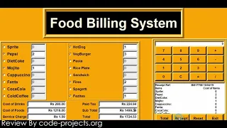 Food Billing System In PYTHON With Source Code Source Code Projects