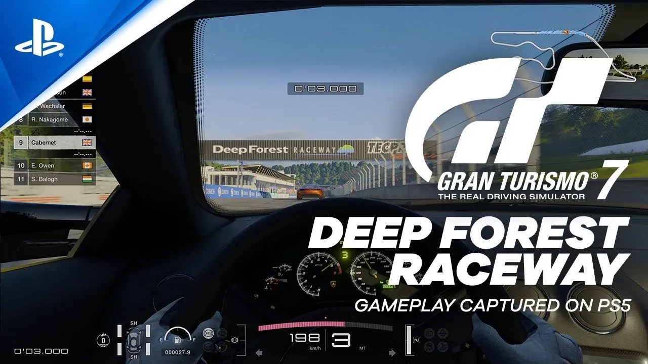 PS5 | PS4《Gran Turismo 7》Deep Forest Raceway 深邃森林 | 實機遊玩影片