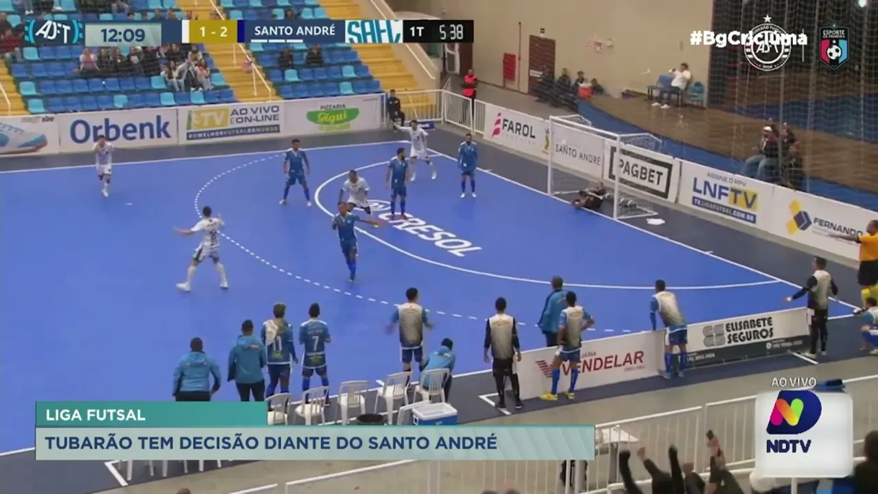 Liga Futsal: Tubarão joga em casa em busca das quartas de finais